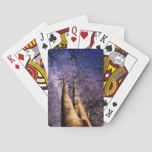 Doorverwezen bos pokerkaarten (Achterkant)