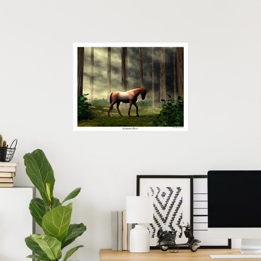 Doorverwezen bos poster (Thuiskantoor)