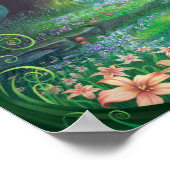 Doorverwezen bos poster (Hoek)