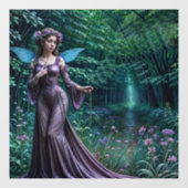 Doorverwezen bos raamsticker (Vel)