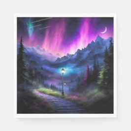 Doorverwezen bos servet