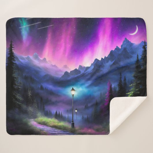 Doorverwezen bos sherpa deken (Voorkant (horizontaal))