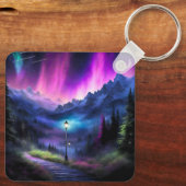 Doorverwezen bos sleutelhanger (Achterkant)