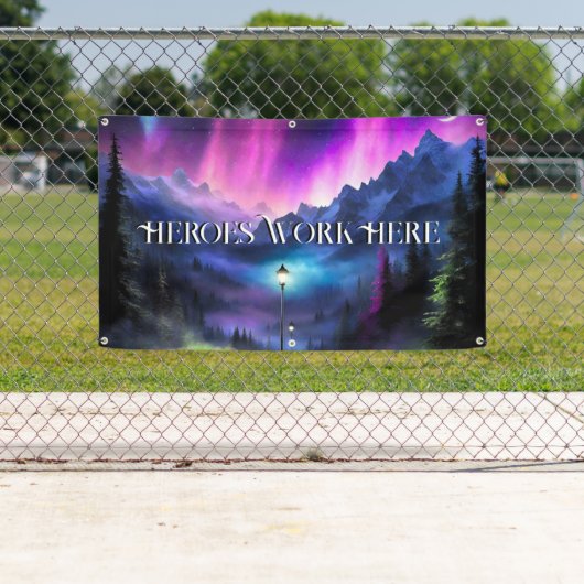 Doorverwezen bos spandoek (Insitu)