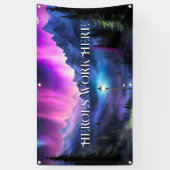 Doorverwezen bos spandoek (Verticaal)