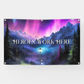 Doorverwezen bos spandoek (Horizontaal)