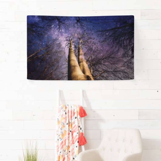 Doorverwezen bos spandoek (Insitu)