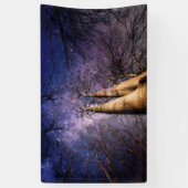 Doorverwezen bos spandoek (Verticaal)