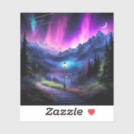 Doorverwezen bos sticker