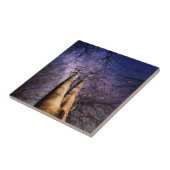 Doorverwezen bos tegeltje (Zijkant)