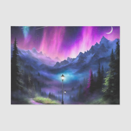 Doorverwezen bos tissuepapier (Voorkant)