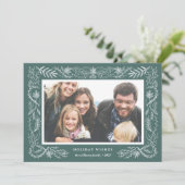 Doorverwezen bos | Vakantieknopkaart Feestdagenkaart (Staand voorkant)