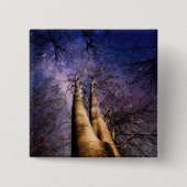 Doorverwezen bos vierkante button 5,1 cm (Voorkant)