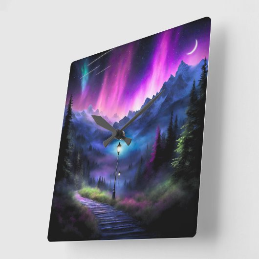 Doorverwezen bos vierkante klok (Hoek)