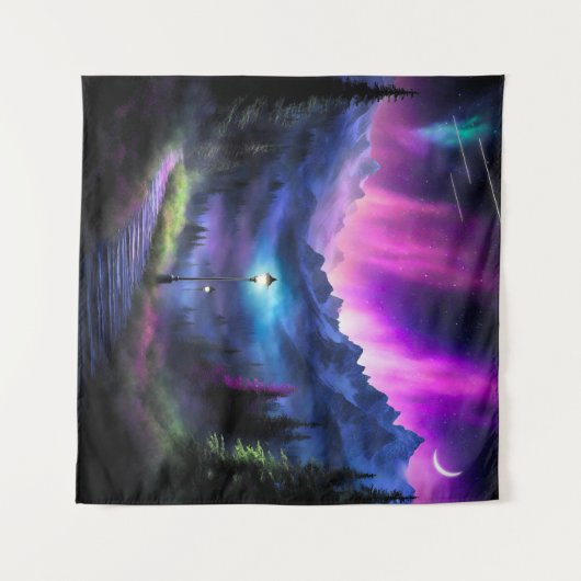 Doorverwezen bos wandkleed (Voorkant (horizontaal))