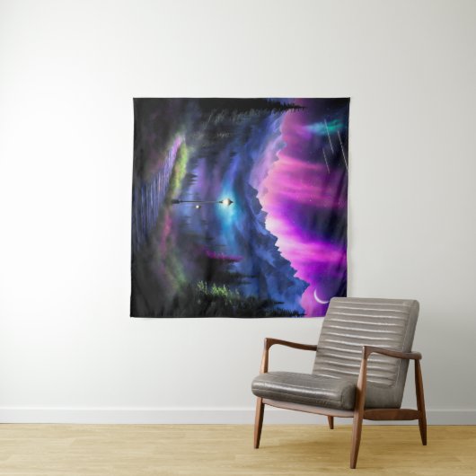 Doorverwezen bos wandkleed (In Situ (horizontaal))