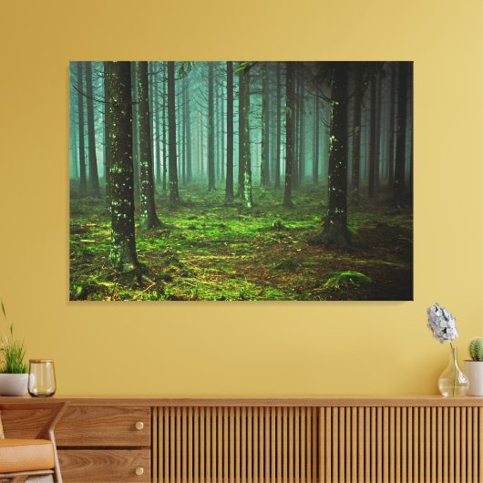 Doorverwezen Bossen Canvas Afdruk (Insitu (Woonkamer))