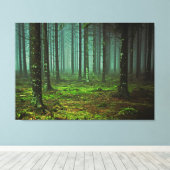 Doorverwezen Bossen Canvas Afdruk (Insitu (Houten vloer))
