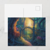 Doorverwezen bostuin | Digitale kunst Briefkaart (Voorkant / Achterkant)