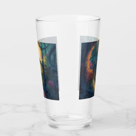 Doorverwezen bostuin | Digitale kunst Glas (Rechts)