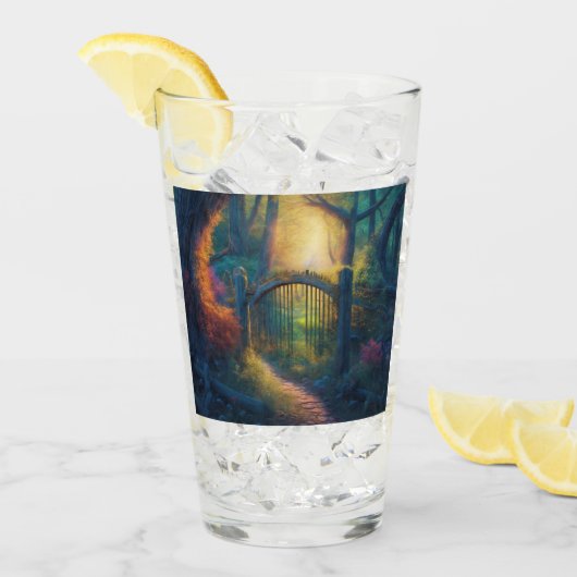 Doorverwezen bostuin | Digitale kunst Glas (Voorkant ijs)