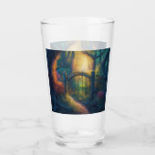 Doorverwezen bostuin | Digitale kunst Glas (Voorkant)