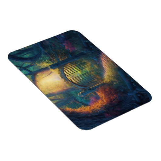 Doorverwezen bostuin | Digitale kunst Magneet (Rechterzijde)