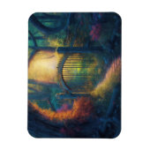 Doorverwezen bostuin | Digitale kunst Magneet (Verticaal)