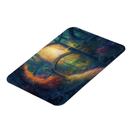 Doorverwezen bostuin | Digitale kunst Magneet (Linkerzijde)