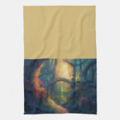 Doorverwezen bostuin | Digitale kunst Theedoek (Verticaal)