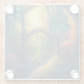 Doorverwezen bostuin | glazen onderzetter (Achterkant)