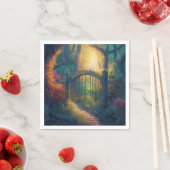 Doorverwezen bostuin | Papier van Napels Servet (Insitu)