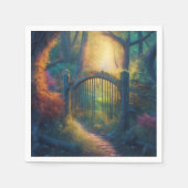 Doorverwezen bostuin | Papier van Napels Servet (Voorkant)