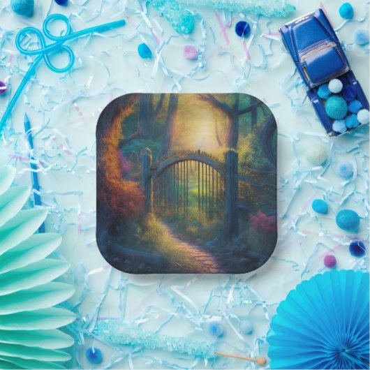 Doorverwezen bostuin | papieren bordje (Feest)