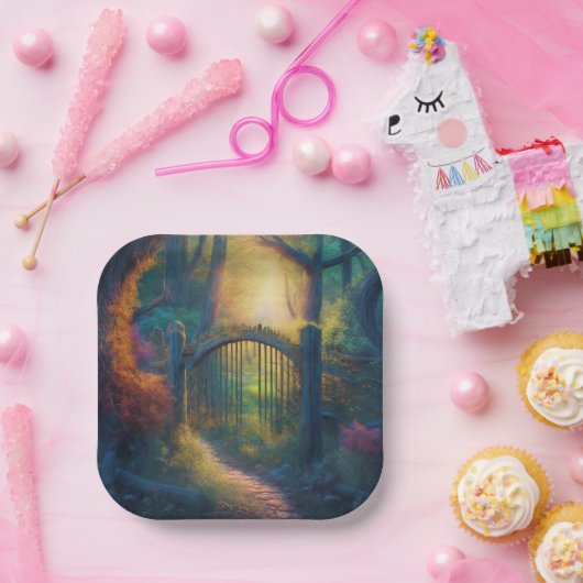 Doorverwezen bostuin | papieren bordje (Feest)