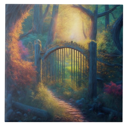 Doorverwezen bostuin | tegeltje (Voorkant)