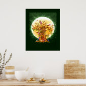 Doorverwezen FaerieTree Poster (Keuken)