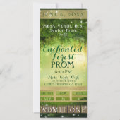 Doorverwezen Groen VIP van het BosProm Ticket van Kaart (Voorkant)