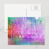 Doorverwezen hout briefkaart (Voorkant / Achterkant)