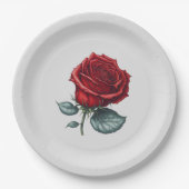 Doorverwezen Roos Papieren Bordje (Voorkant)