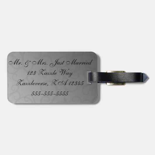 Doorverwezen Rozen Bagagelabel (Achterkant horizontaal)