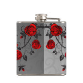 Doorverwezen Rozen Heupfles (Achterkant)