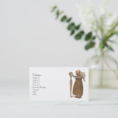 Doorverwezen schaar visitekaartje (Staand voorkant)