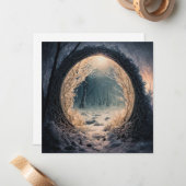 Doorverwezen Wenskaart Notitiekaartje (Voorkant / Achterkant in situ)