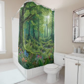 Doorverwezen wolkengordijn douchegordijn (In situ)