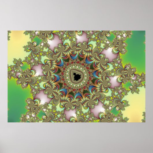 Doorvoer - Fractal Poster (Voorkant)