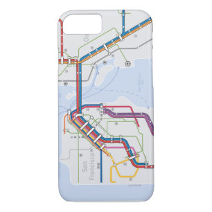Doorvoerkaart voor Bay Area iPhone 8/7 Hoesje