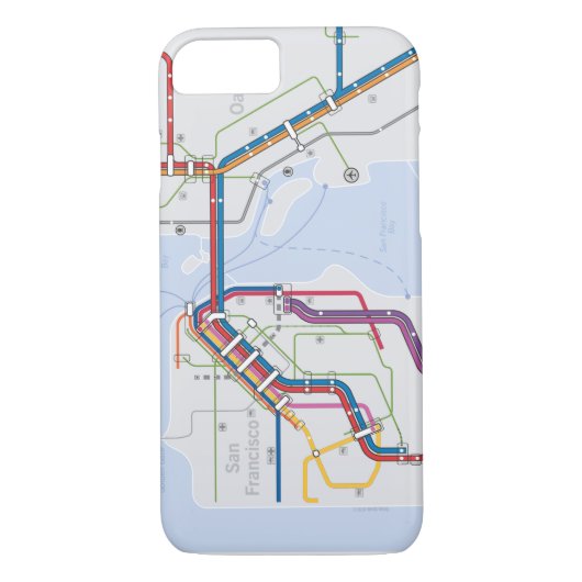 Doorvoerkaart voor Bay Area Case-Mate iPhone Case (Achterkant)