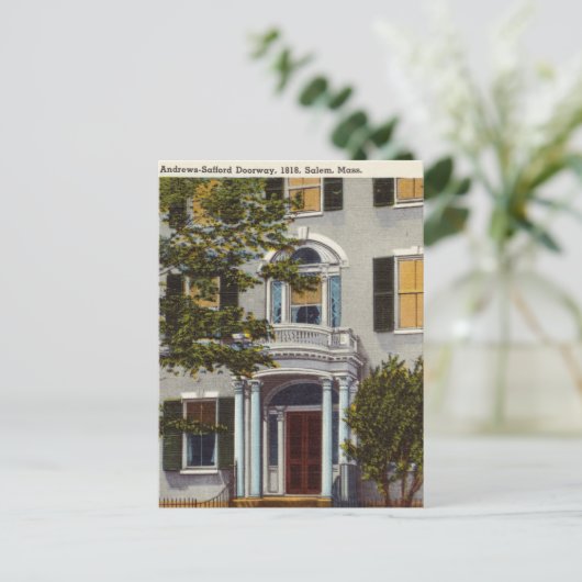  Doorway, 1818, Salem, Massachusetts Briefkaart (Staand voorkant)