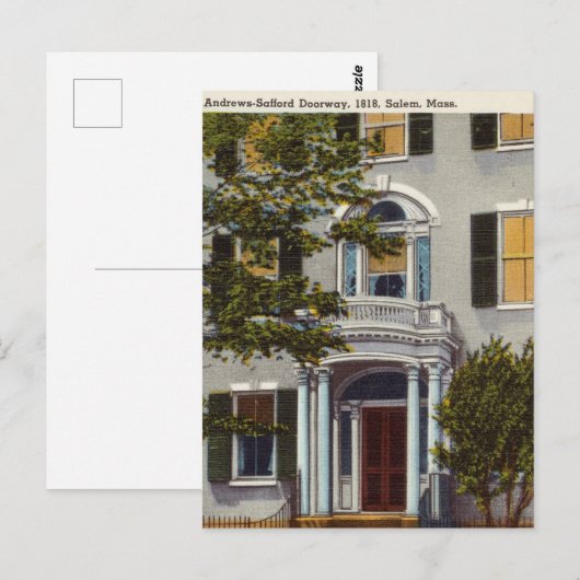  Doorway, 1818, Salem, Massachusetts Briefkaart (Voorkant / Achterkant)